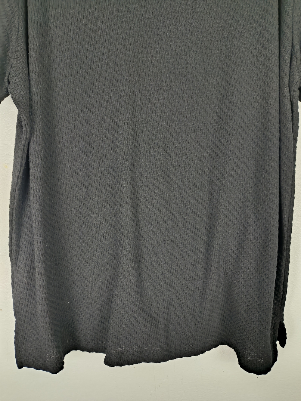 Goodfellow & Co Polo Shirt Mens XL Black Textured Johnny Collar V Neck Casual - Picture 10 of 12